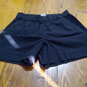 SOLD !! SOLD!! Everlane 10 Womens Black Shorts Organic Cotton Casual Work  New